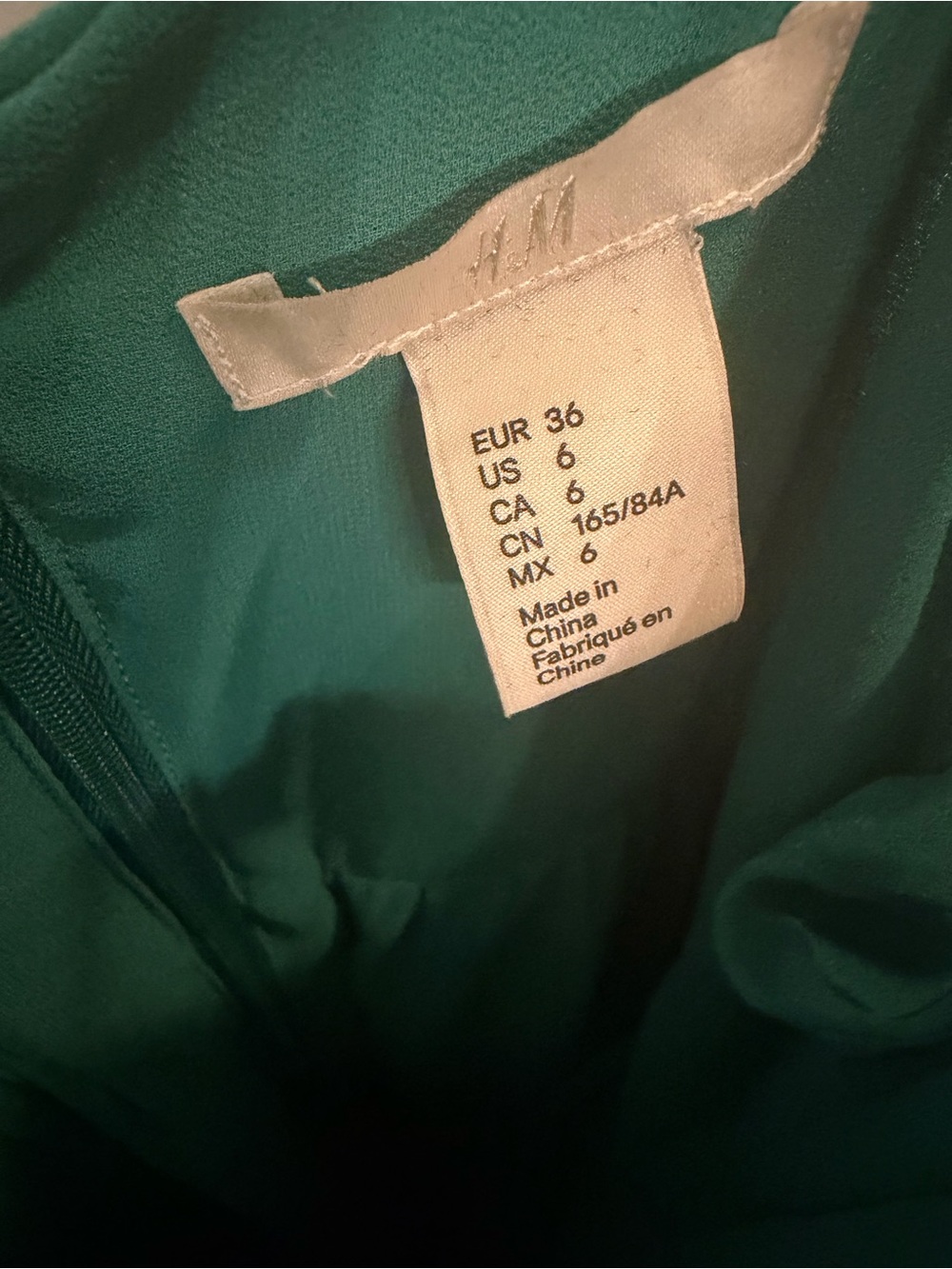 H&M Emerald Green Ruffle Midi Dress - Picture 5 of 5